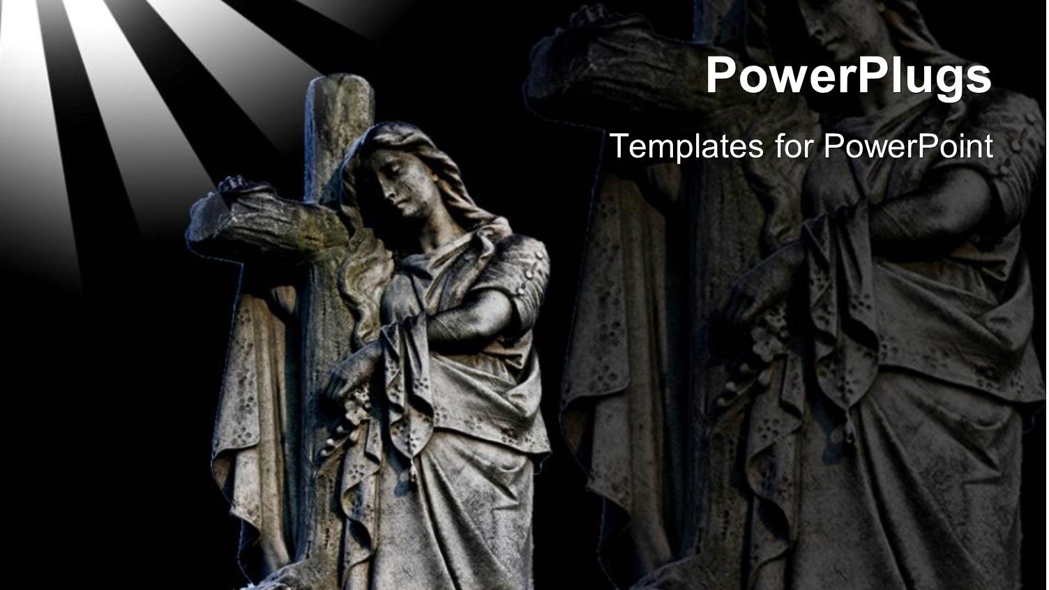 Merry with a Holy Cross and her Figure in the Background