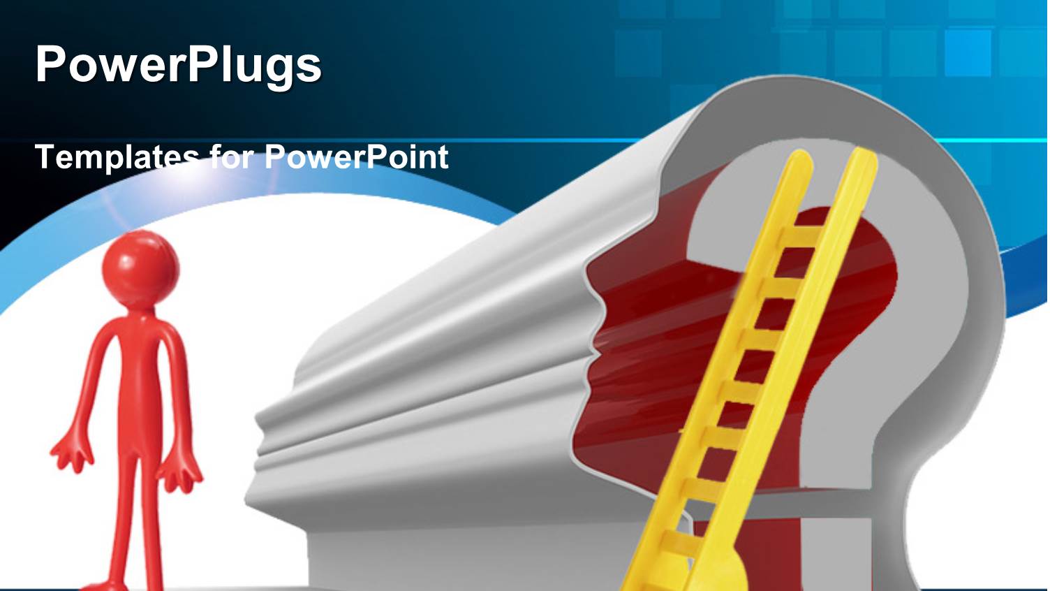 Miniature Rubber Figure and Question Mark