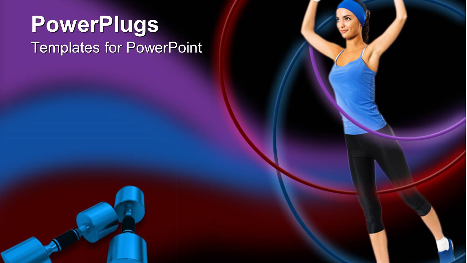 a Model Exercising with the Help of Weights Along with Stretching