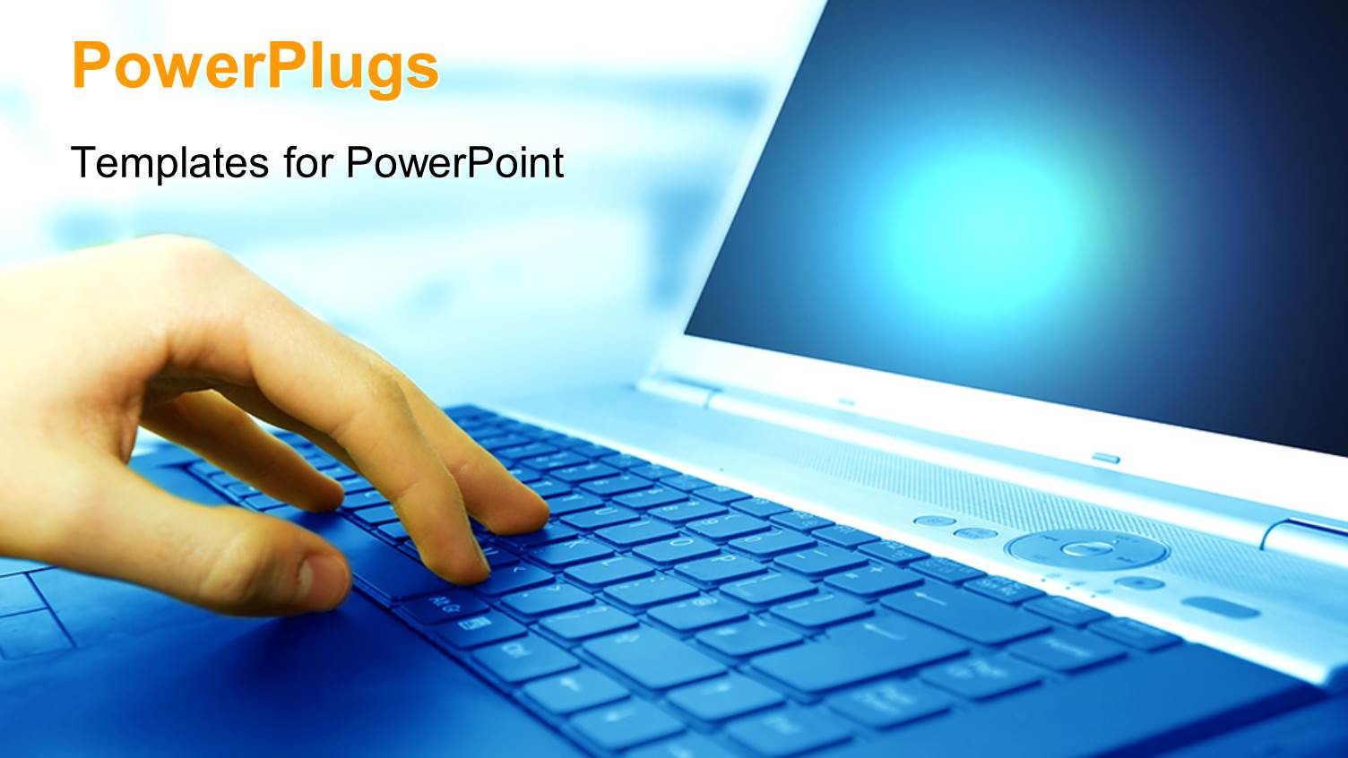 a Laptop with a Person Working on it