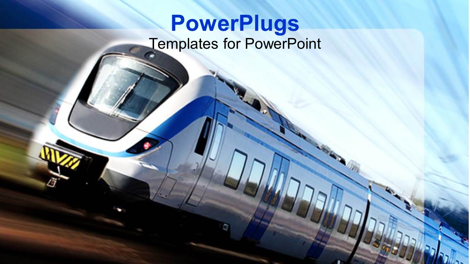 Modern High Speed Train in Motion