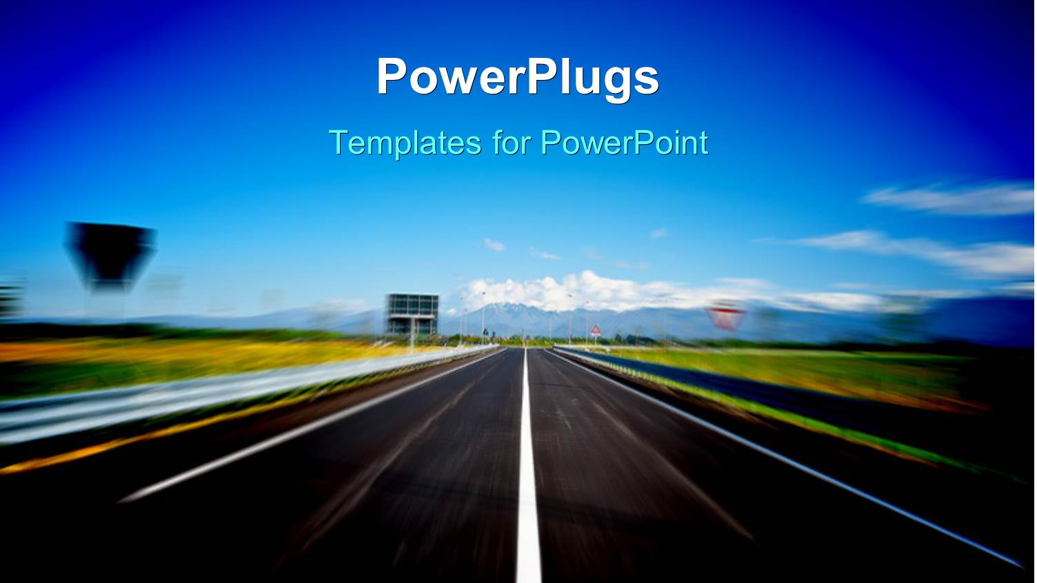 Modern Highway Background of Snow-Capped Alps Italy