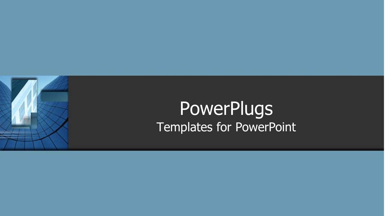 Montage of Beautiful Skyscraper on Blue Surface