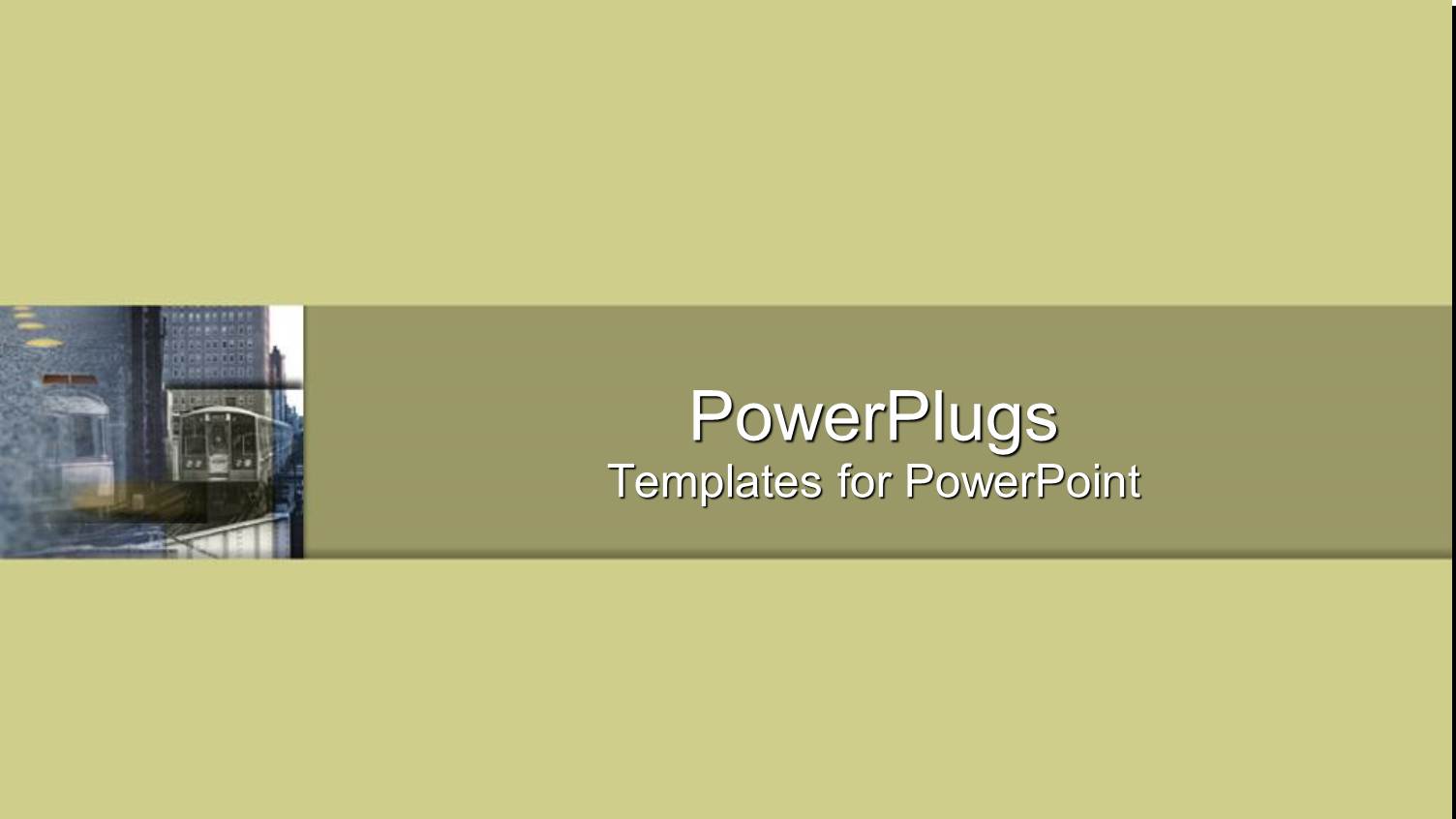 Montage of Rail Line Beside Old Buildings with Train Passing