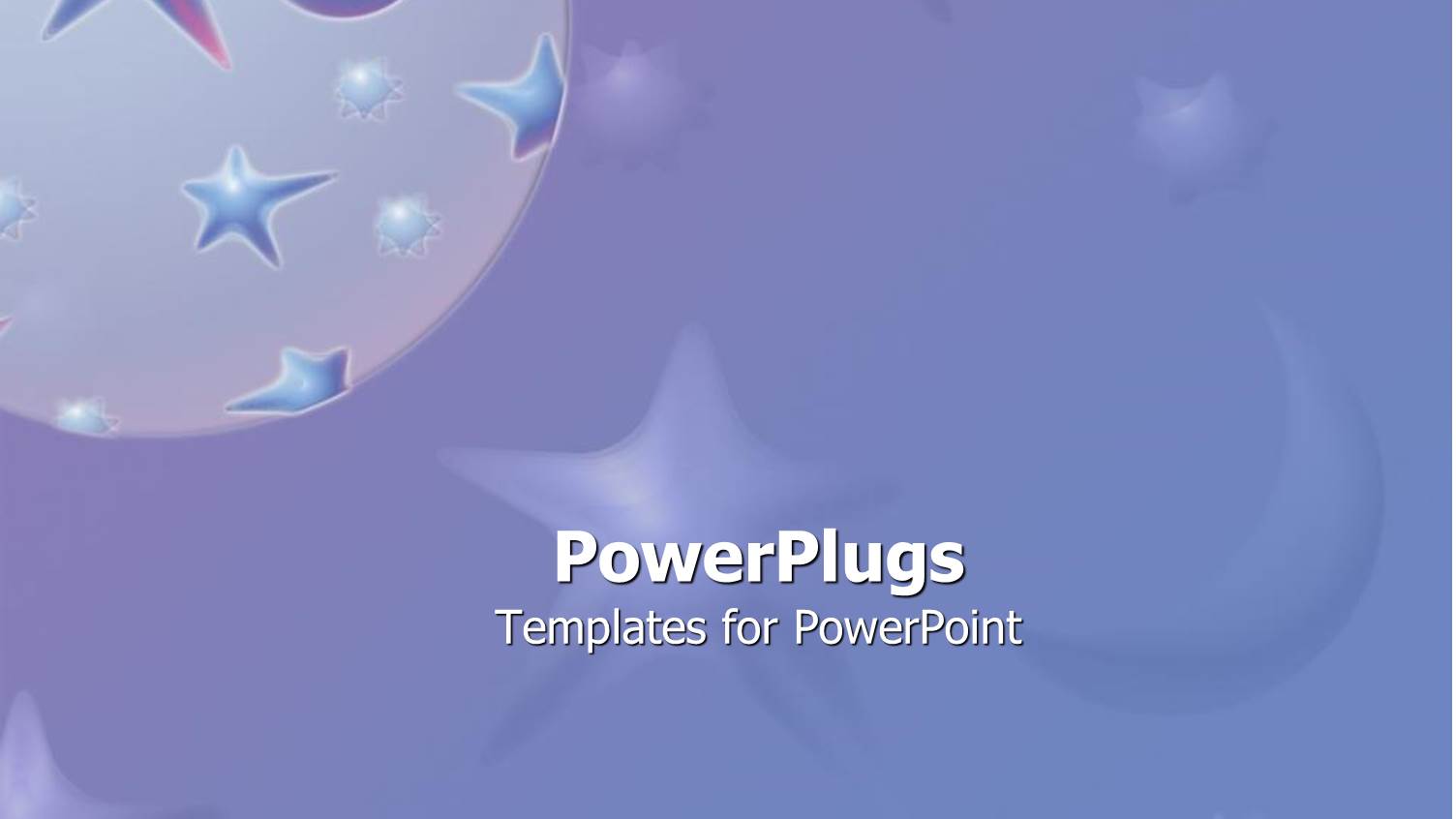 a Moon and a Number of Stars with Purple Background