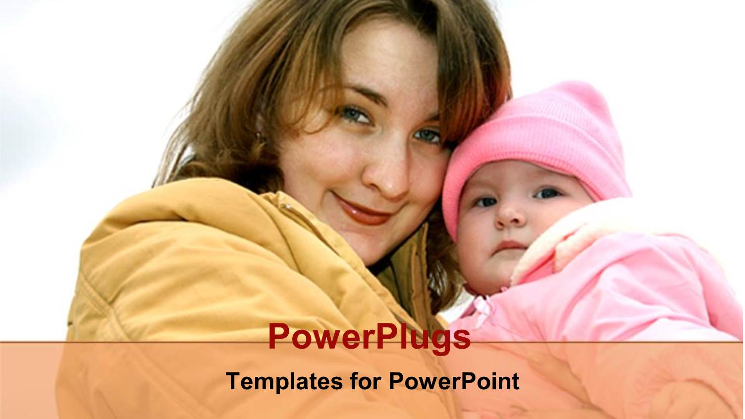 Mother and Child Baby Daughter in Winter Coats Smiling