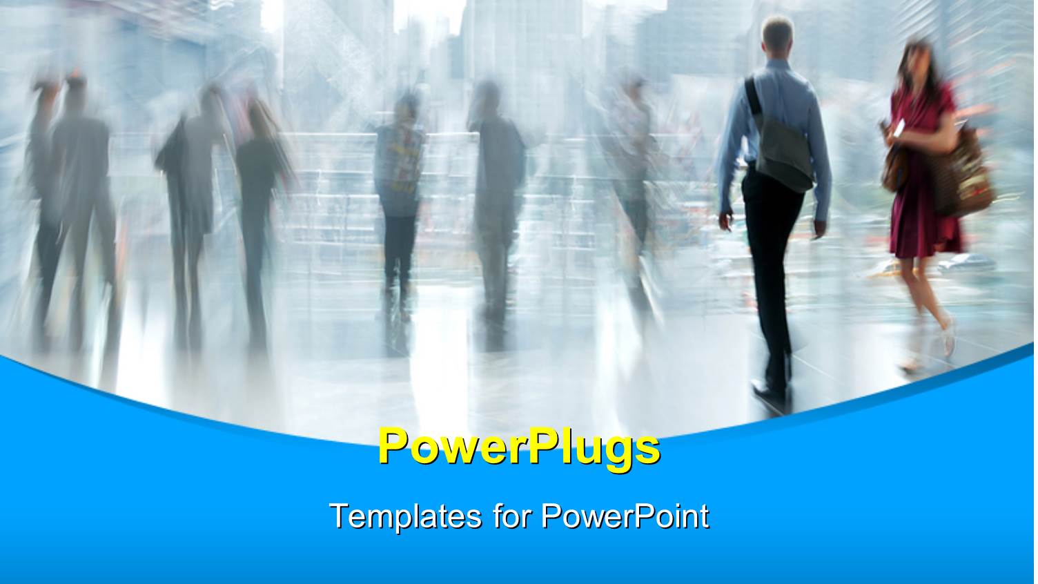 Motion Blur with People Walking and Standing