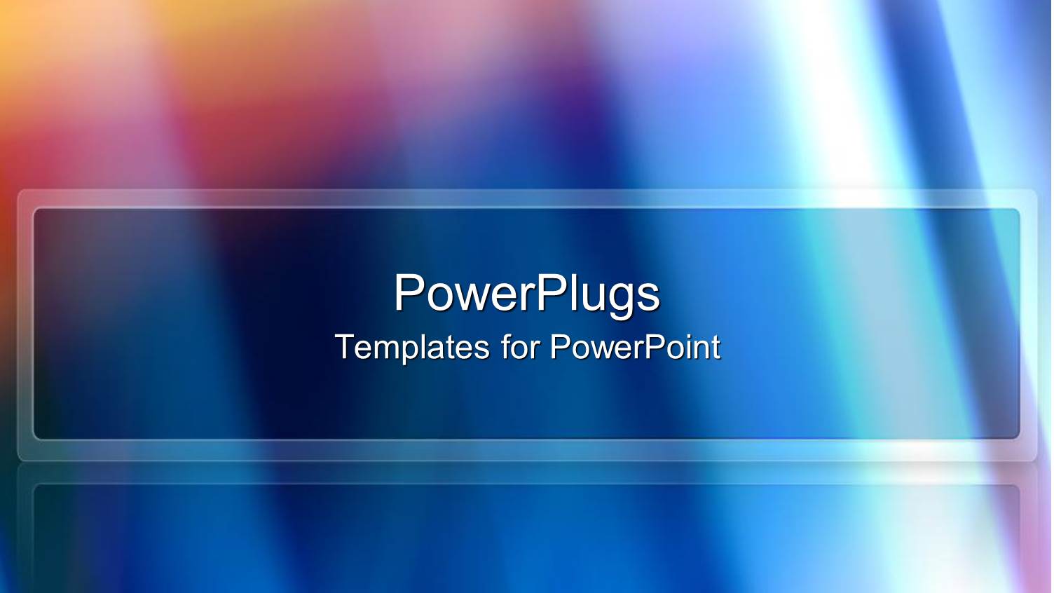 Multicolored Blue Light Rays Abstract