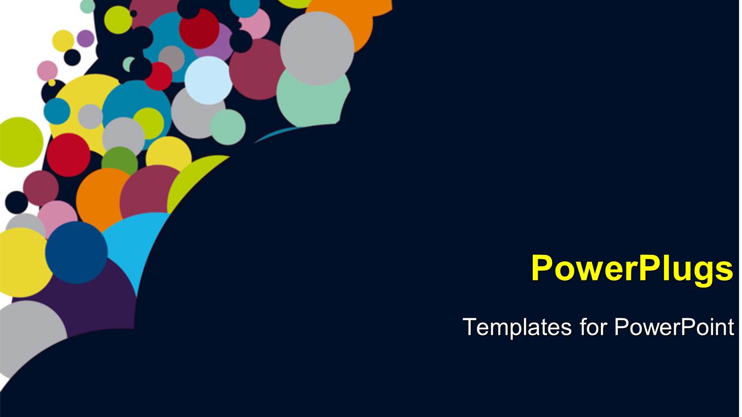 Multicolored Circles Rising Up from Dark Background