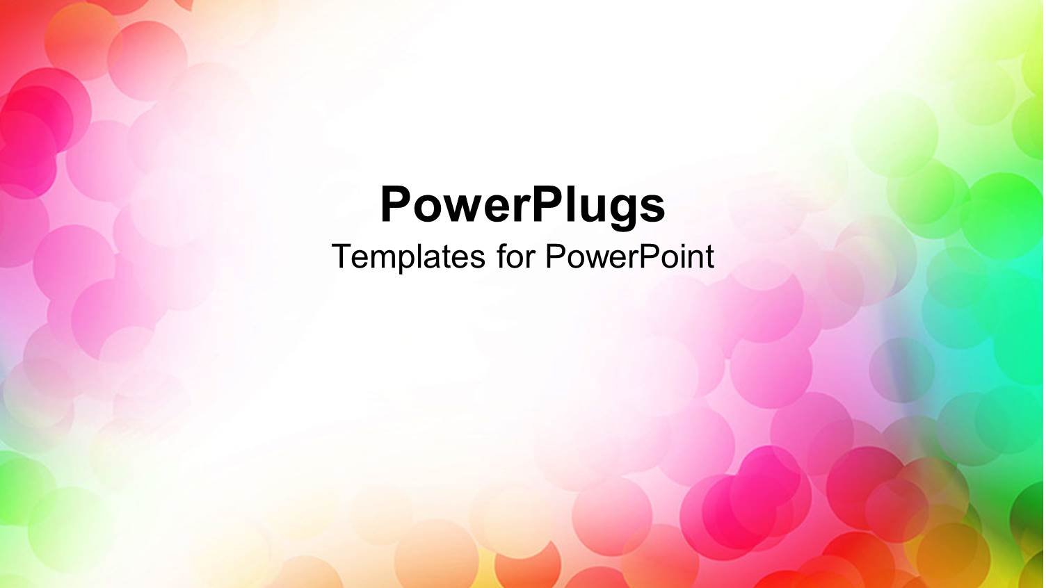 Multicolored Discs on Rainbow Background, Red, Orange, Yellow, Green