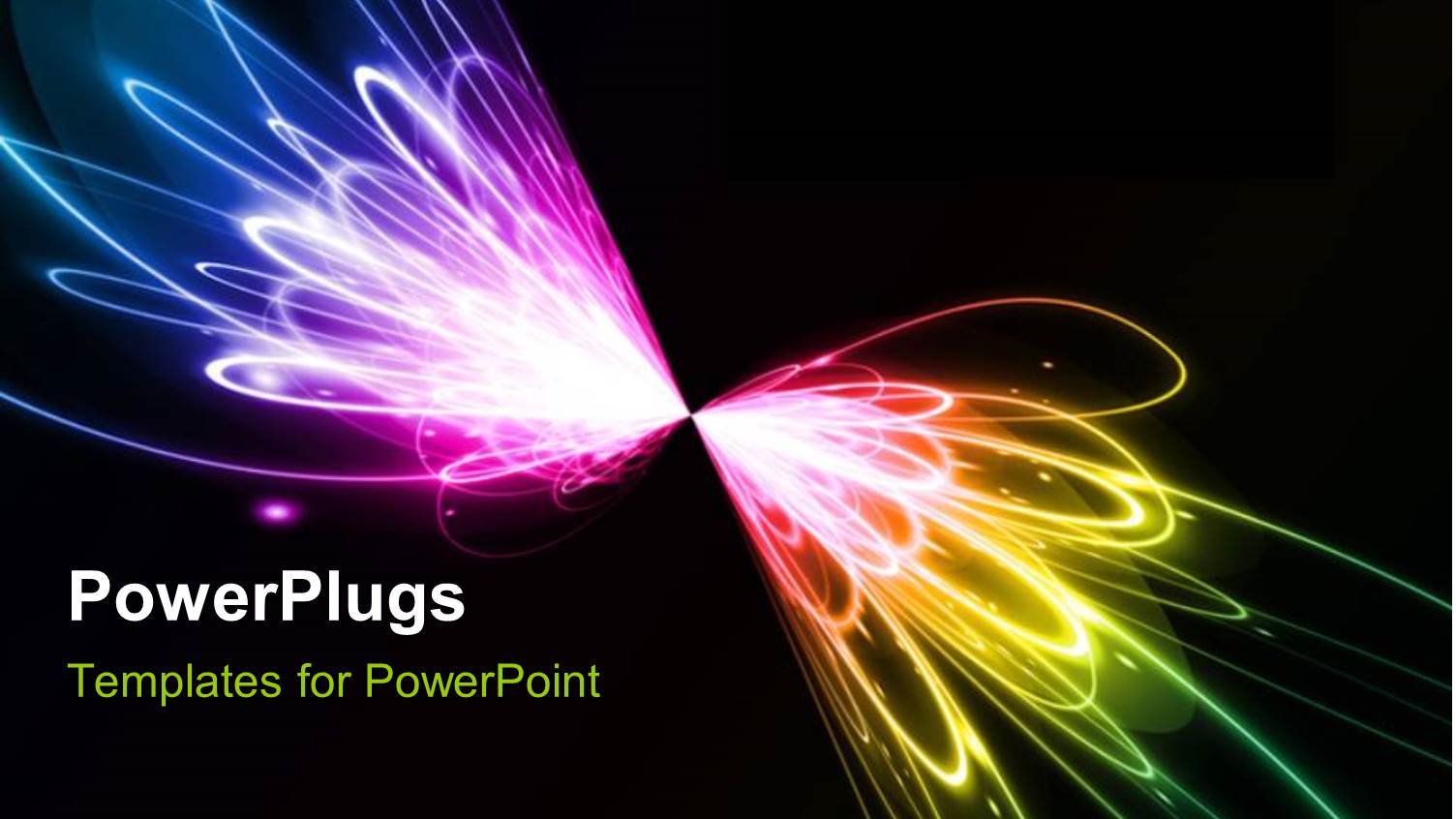 Multicolored Lights with Blackish Background and Place for Text