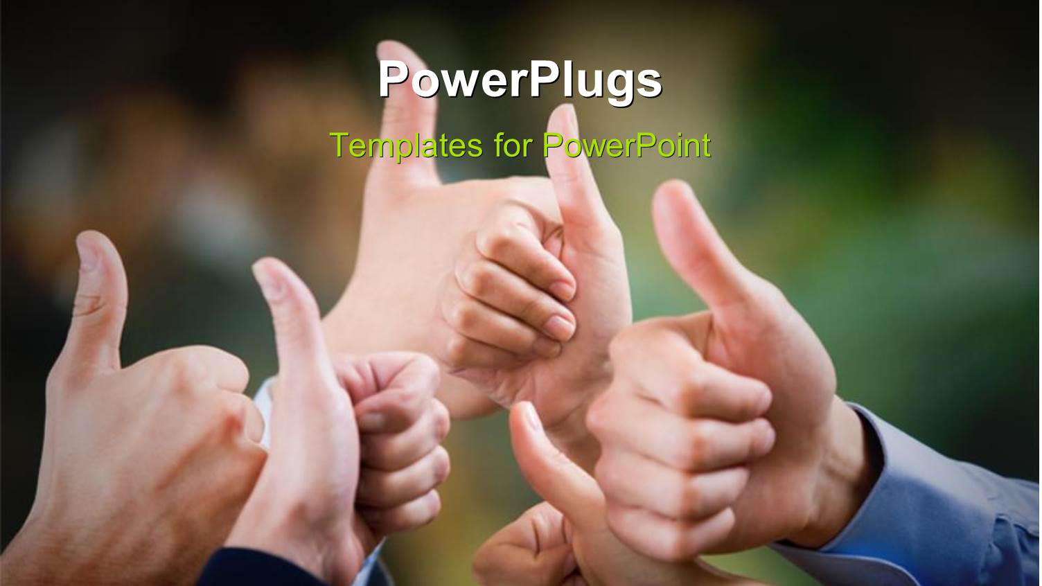 Multiple Human Hands Showing Thumbs Up 