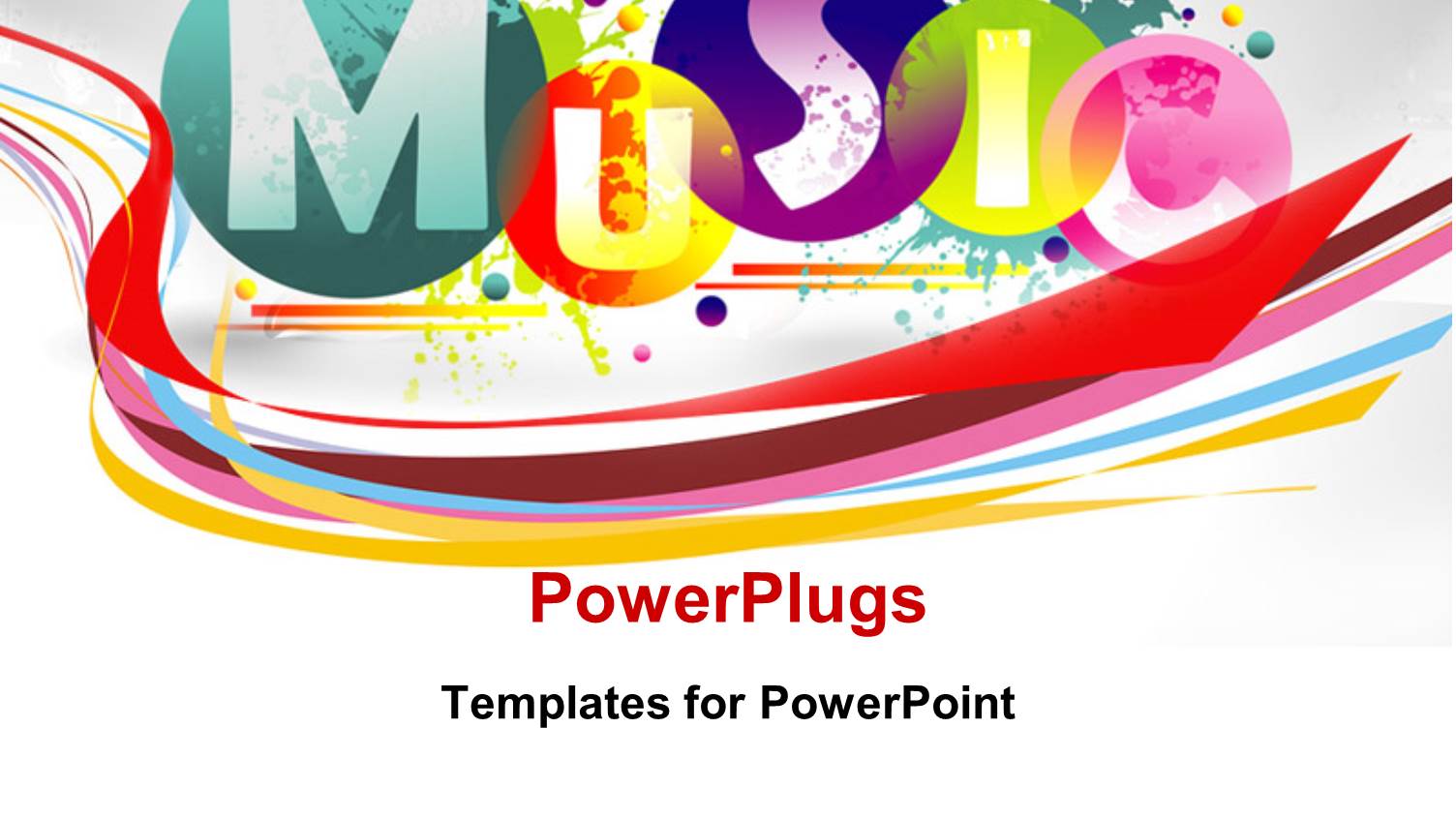 Music Abstract Colorful Background with Keyword Music