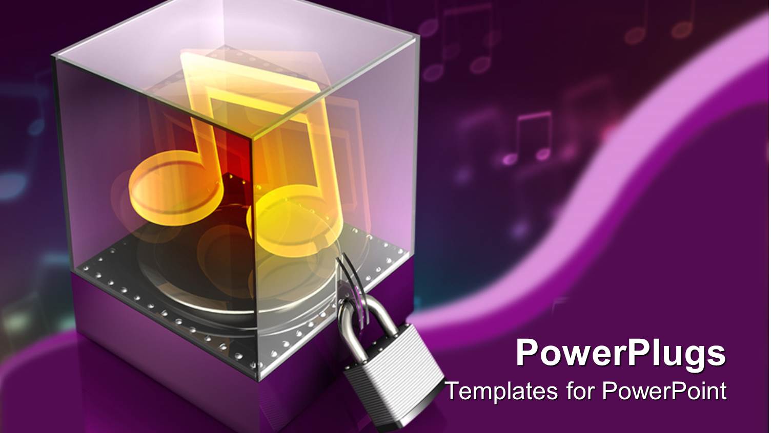 a Music Box in 3D Form with a Lock