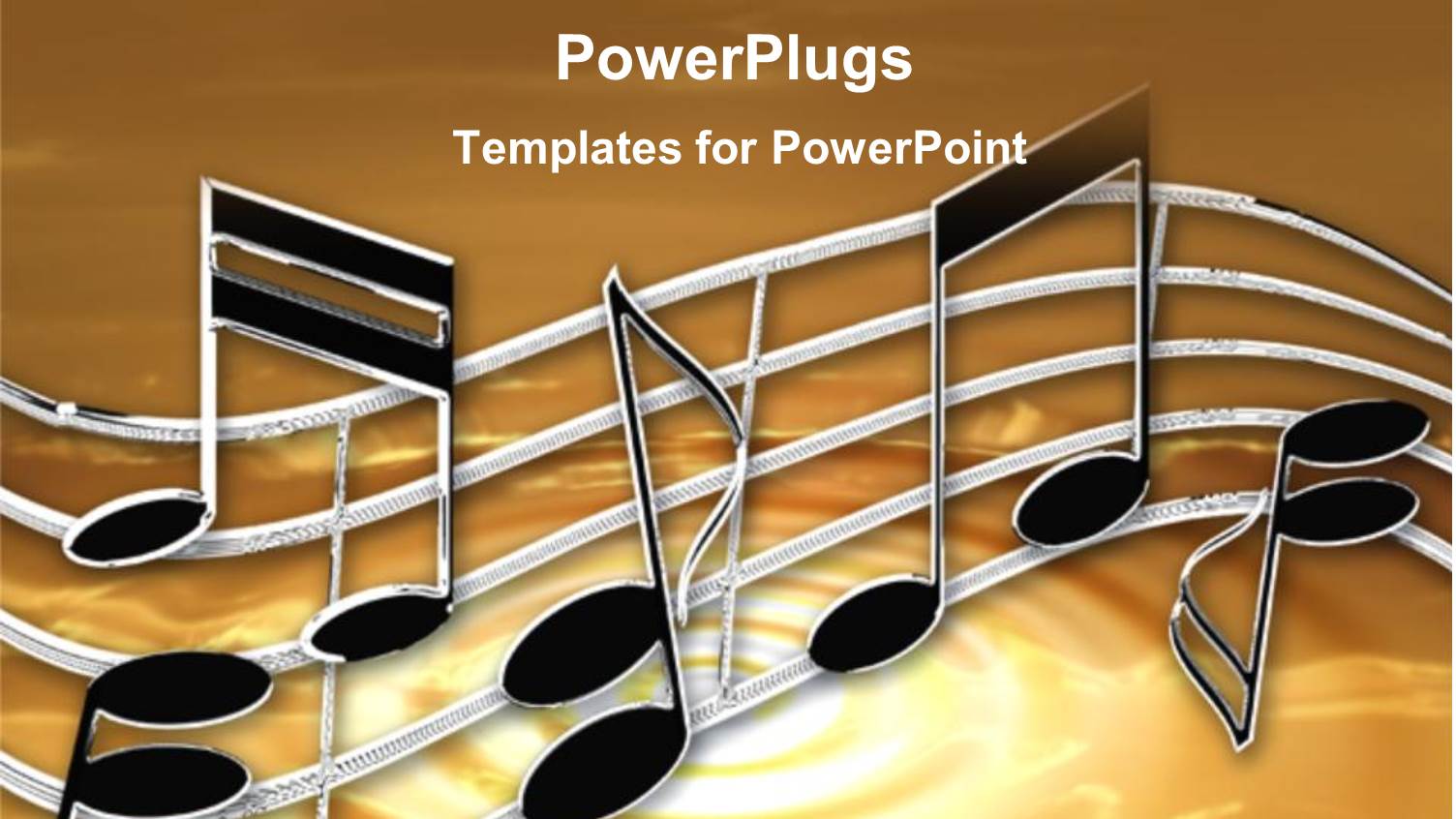 Music Notes and Sheets on a Tan Background