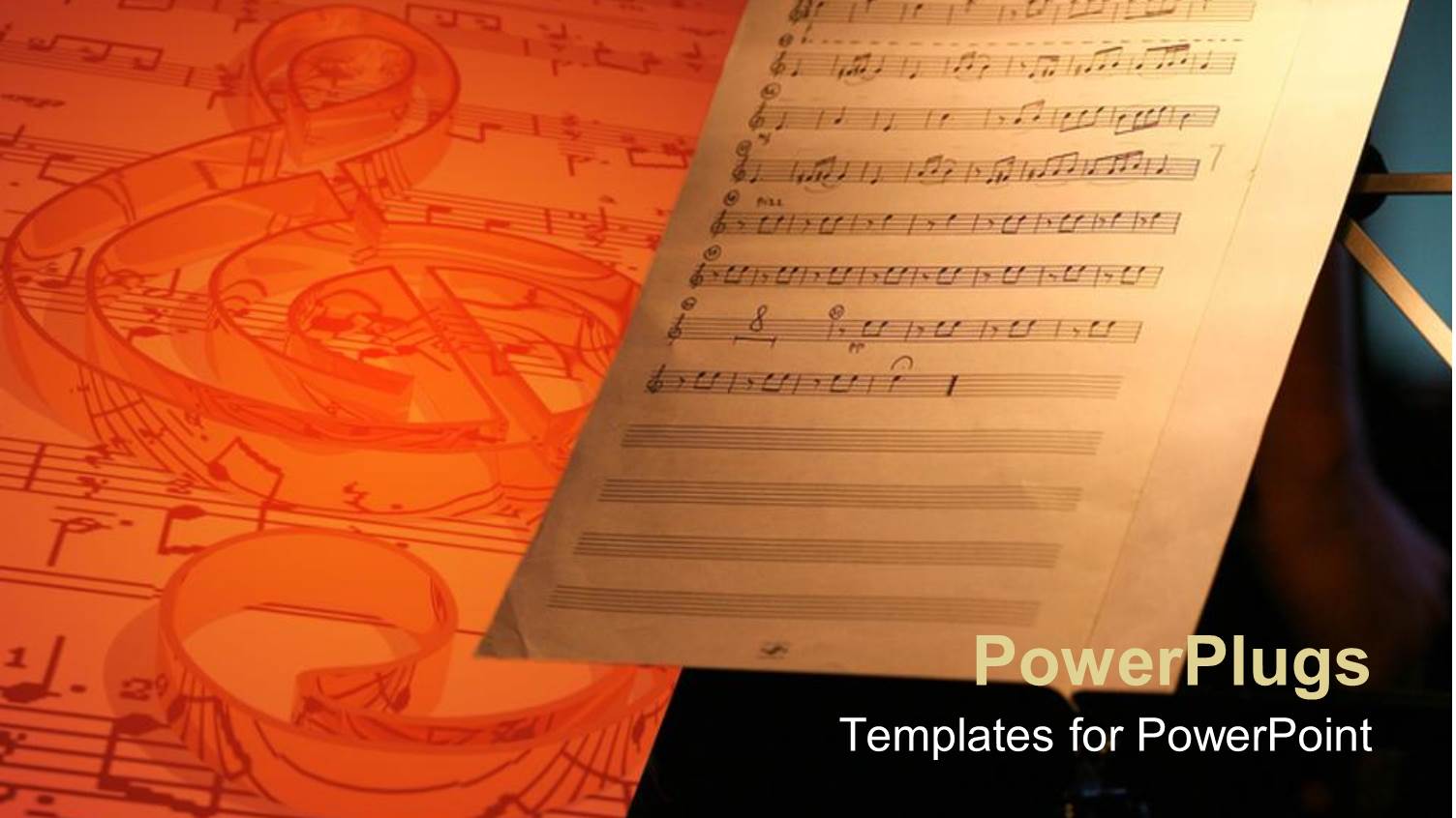 Music Sheet with Notes Next to bigger 3D Sheet with Notes