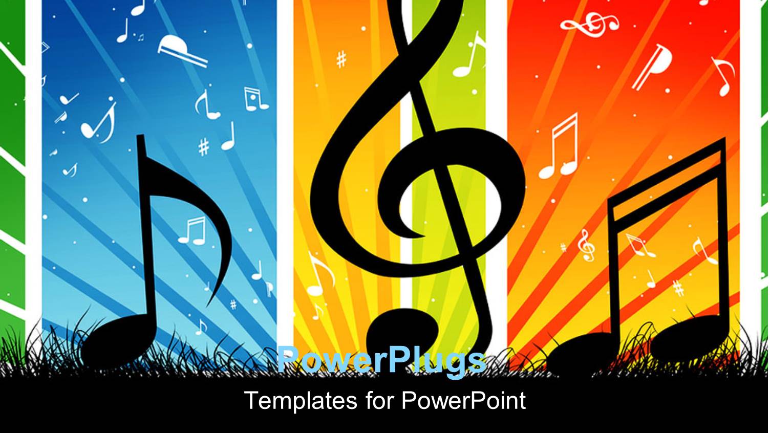 Music Themed Background with Cool Music Symbols