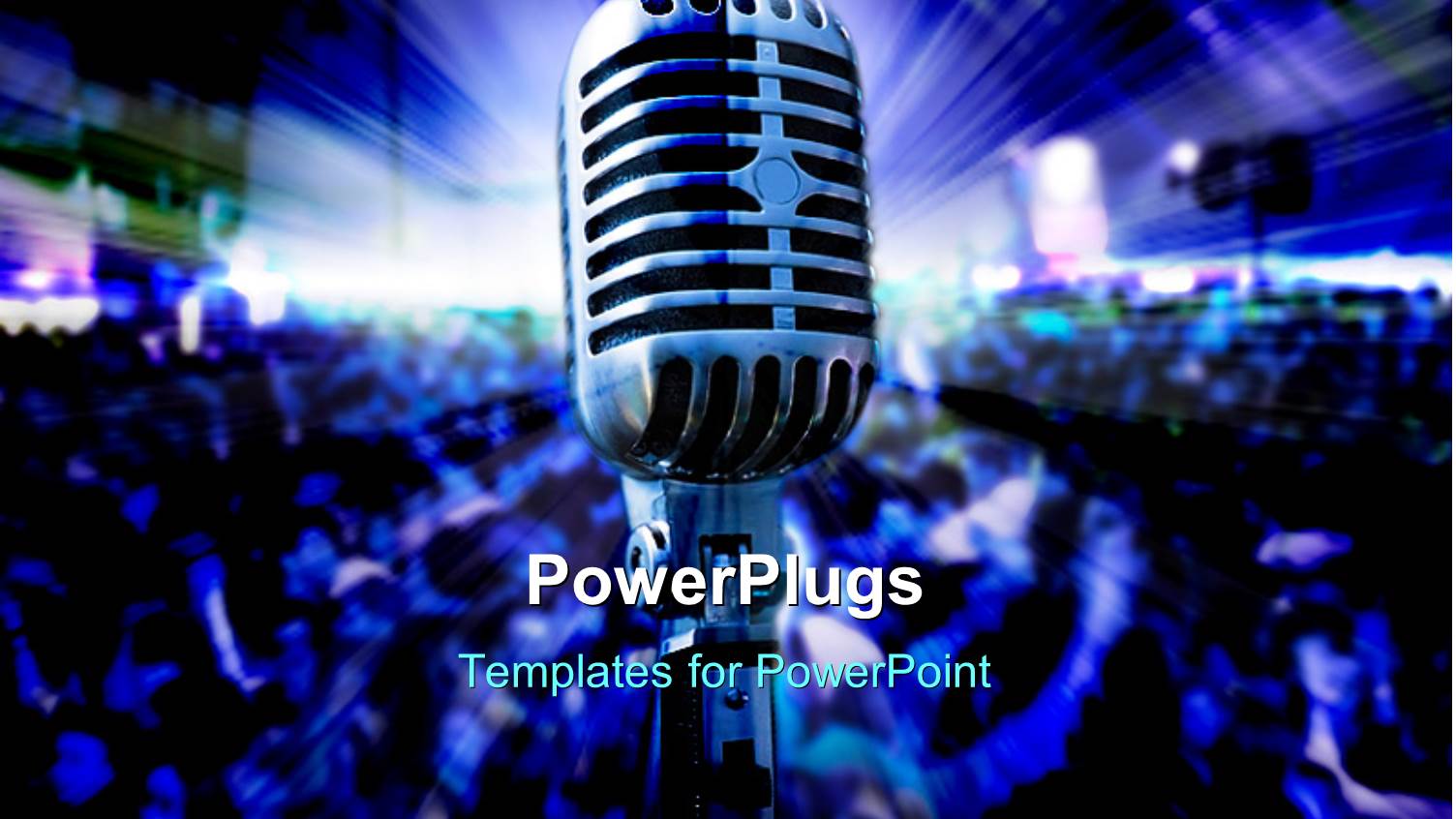 Musical Concert with Light Glowing on Stage and Crowd Dancing 