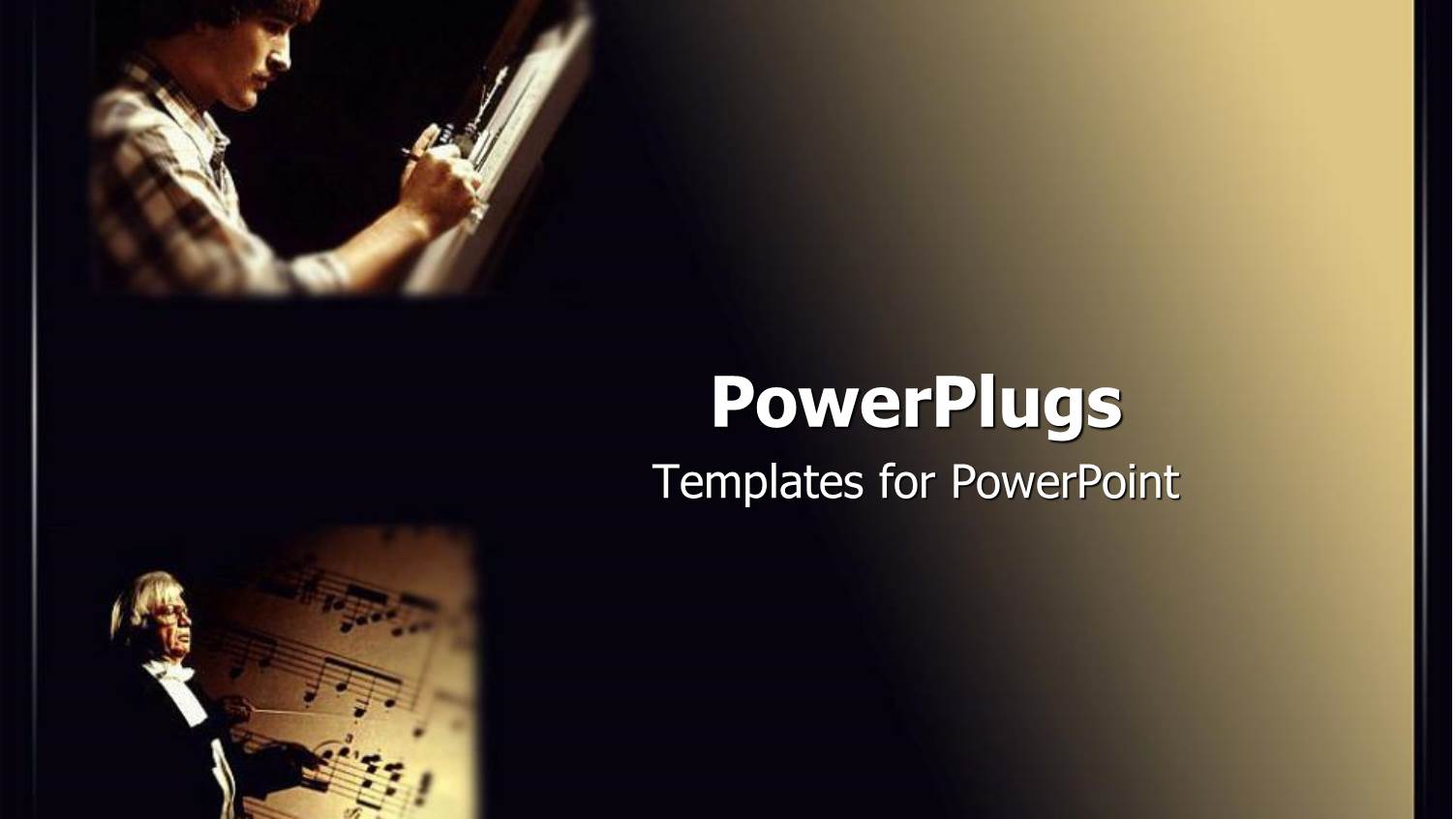 a Musician and  an Artist with Dark Background