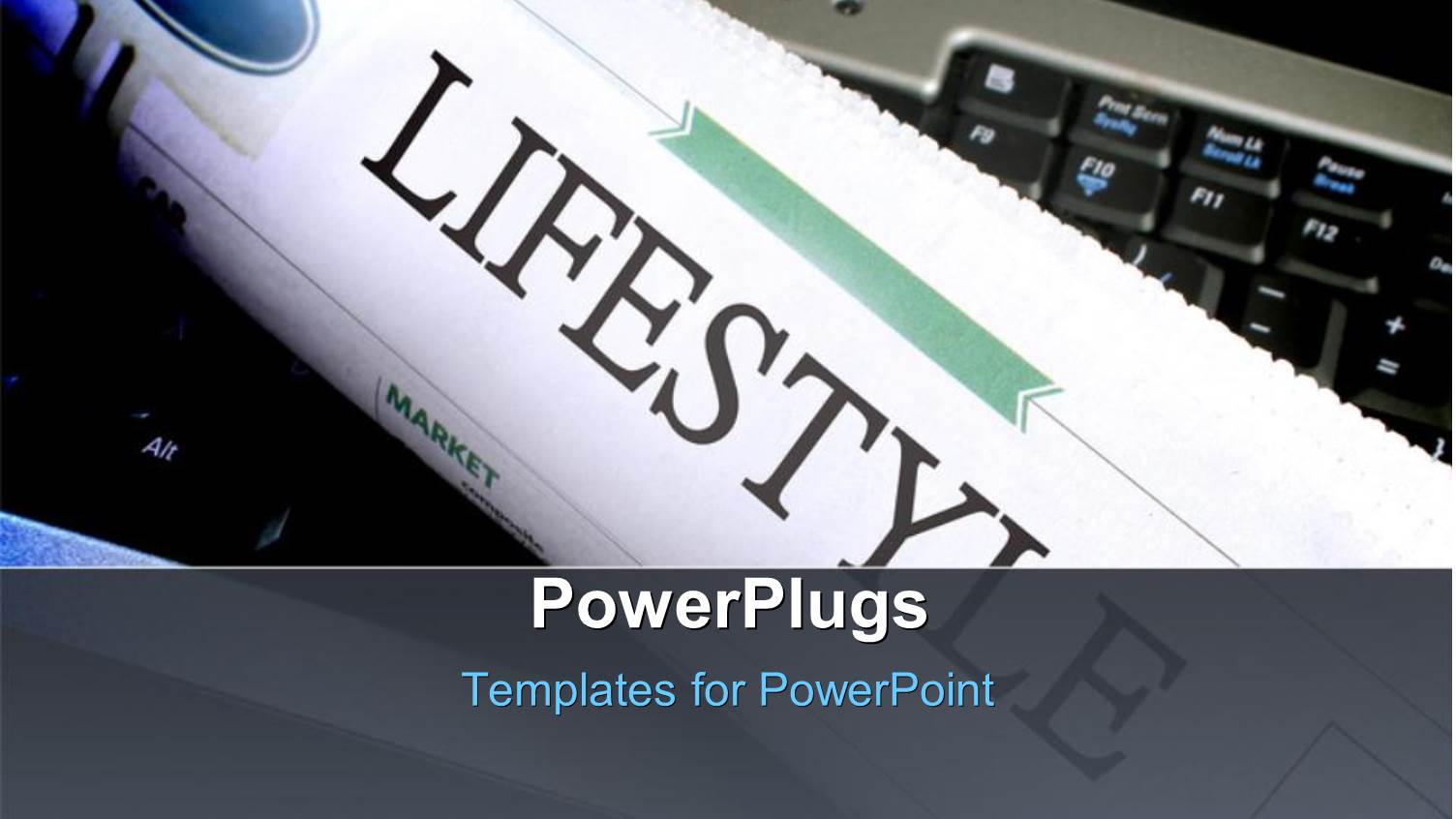 a Newspaper with a Text that Spells Out the Word 