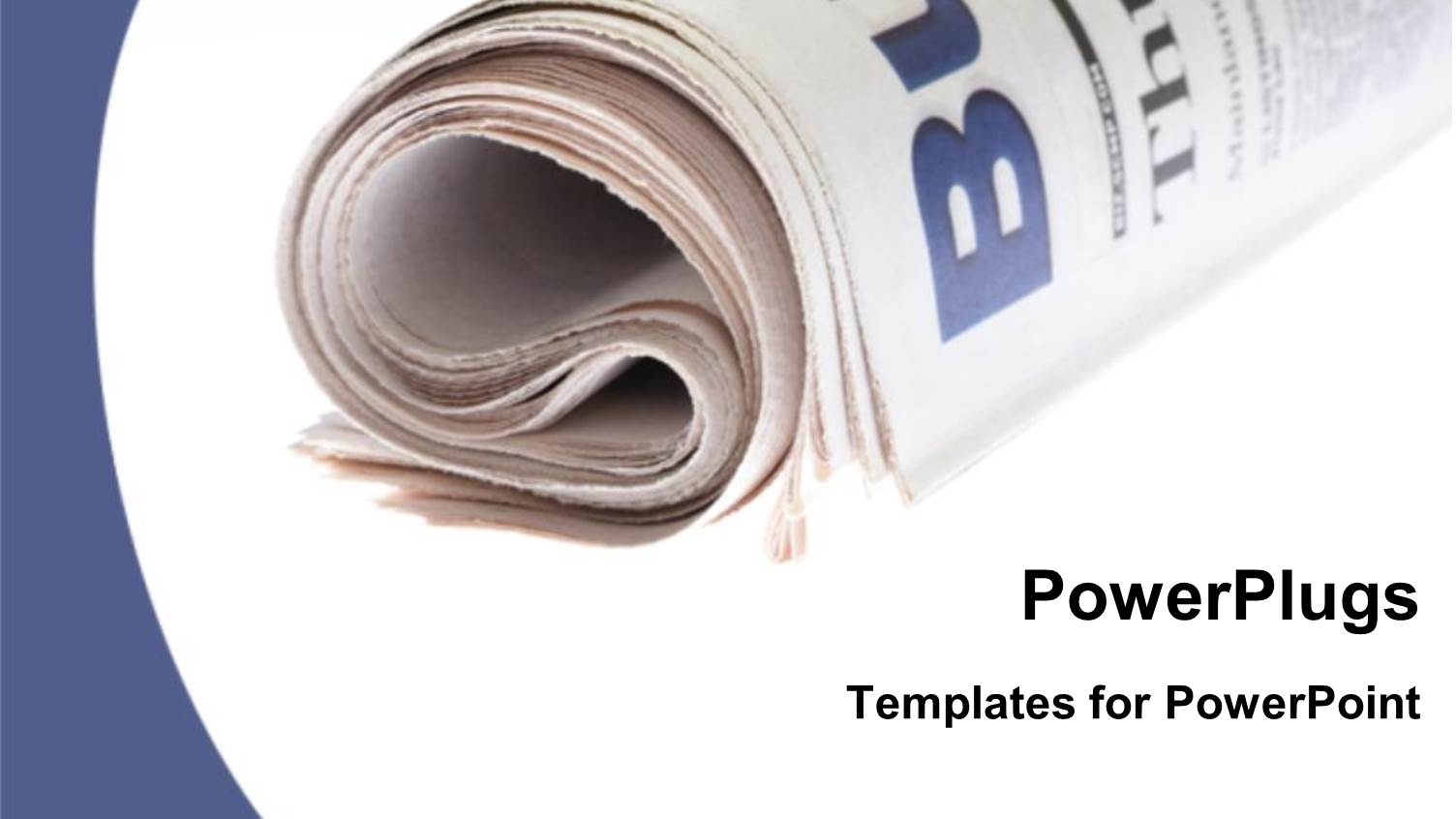 a Newspaper with White Background and Place for Text