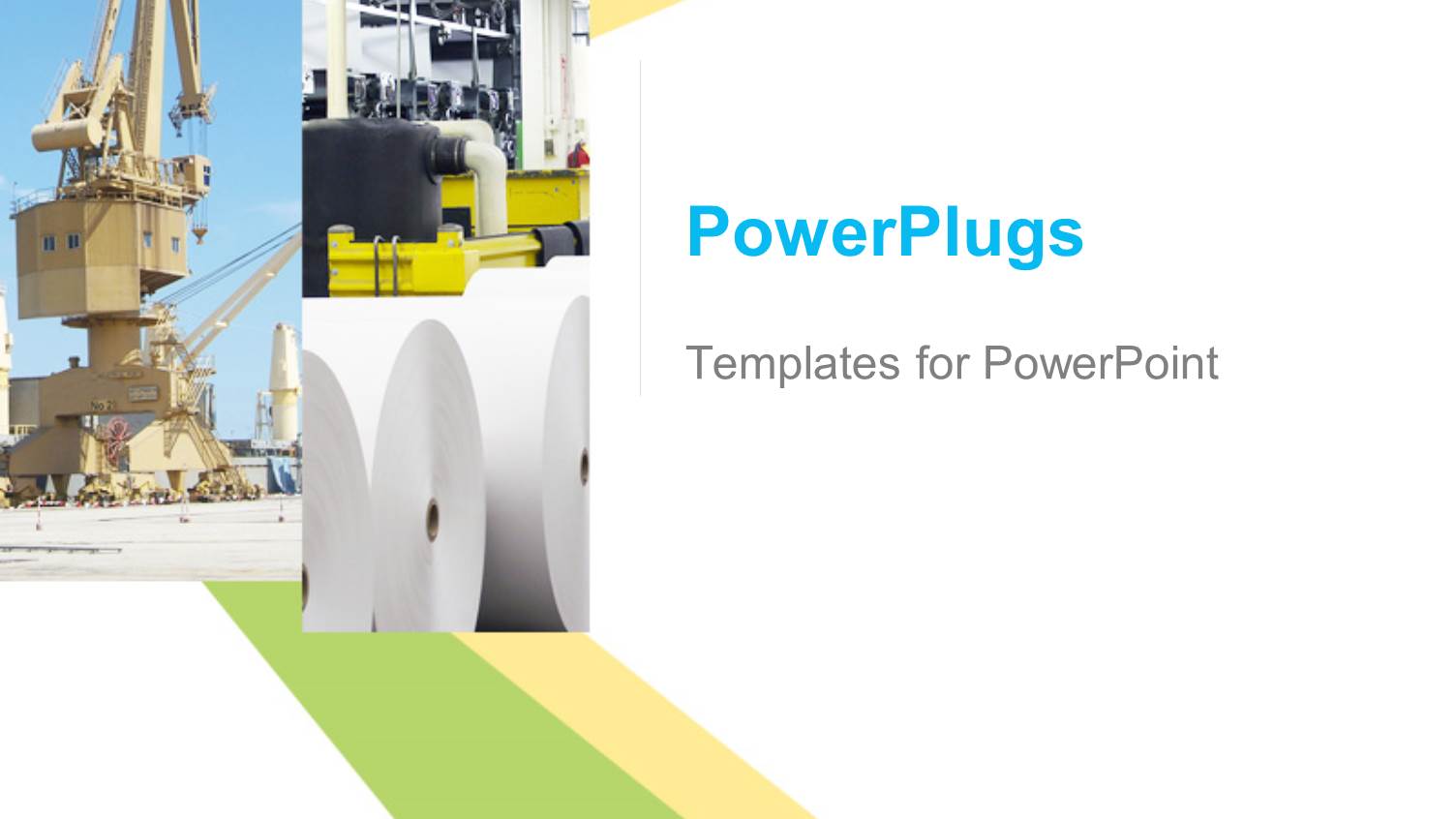 Nice Collage of Industrial Concept with Colored Stripes in the Background