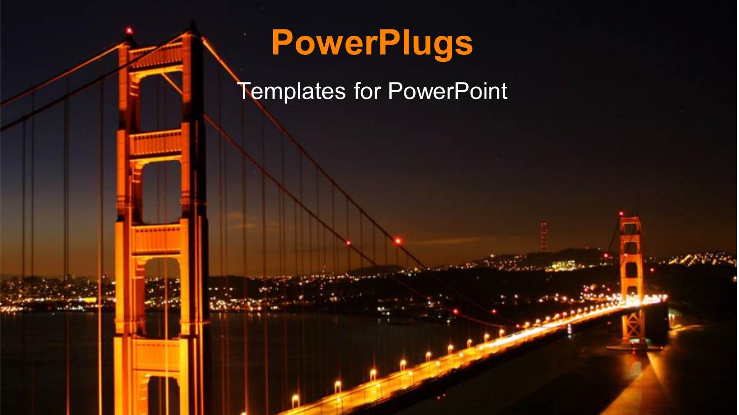 Night View of a City Bridge with Many Bright Lights 