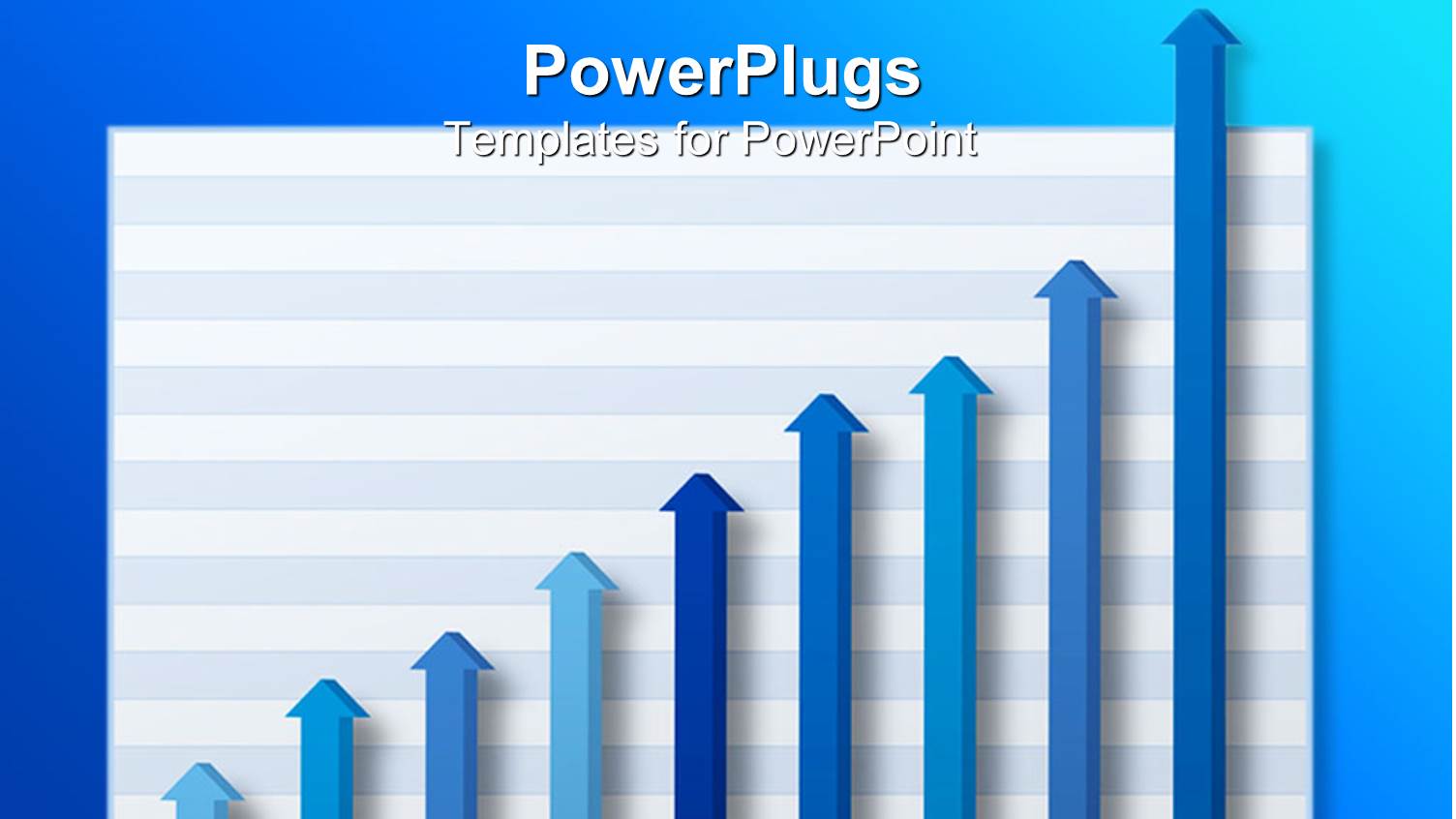 Nine Arrows on a Graph in Different Shades of Blue
