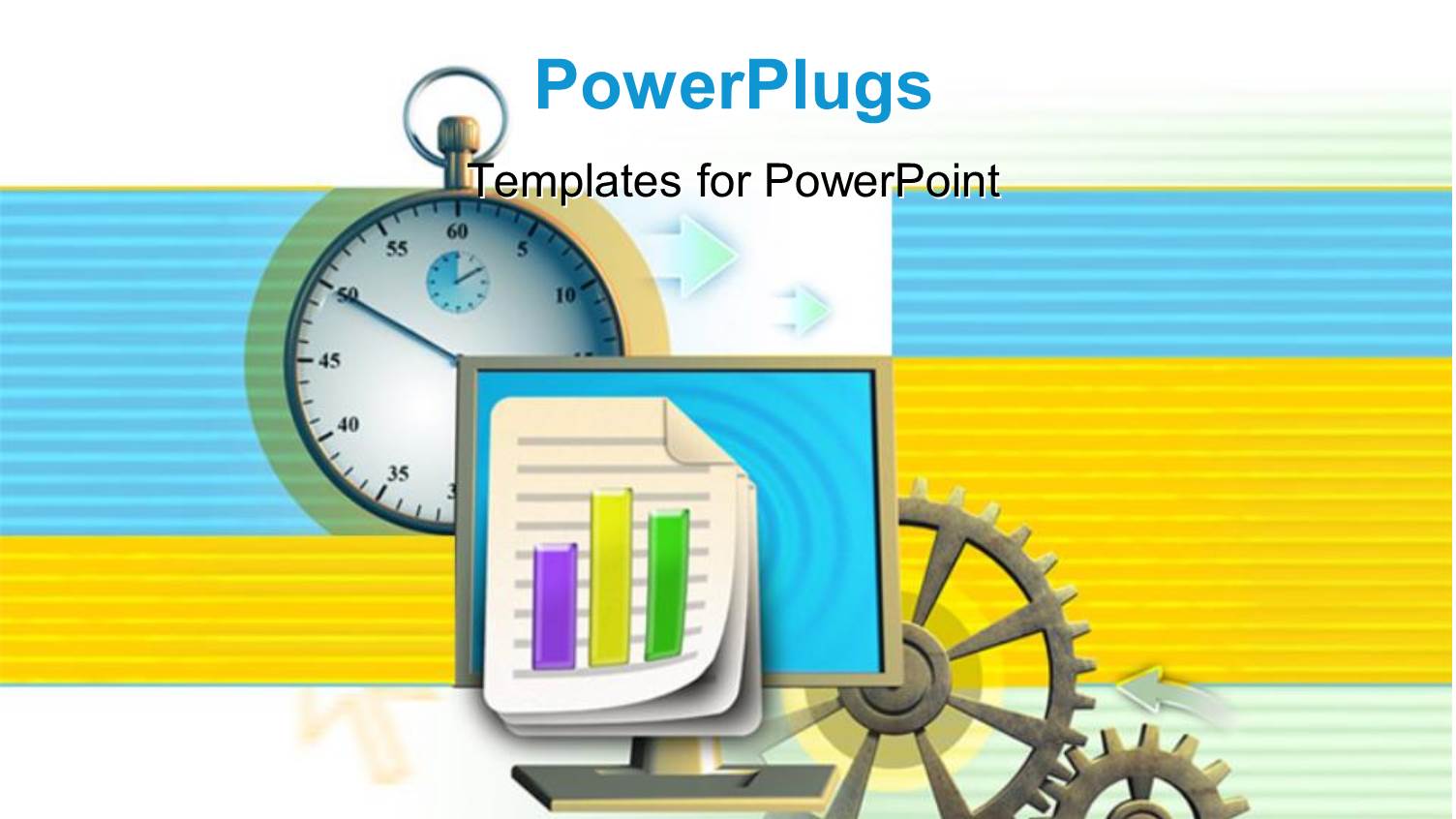 a Numbe Rof Gears with Colorful Background
