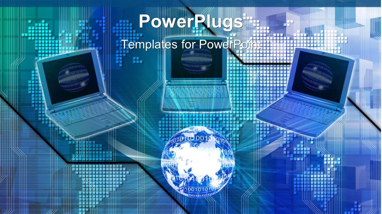 a Numbe Rof Laptops and a Globe