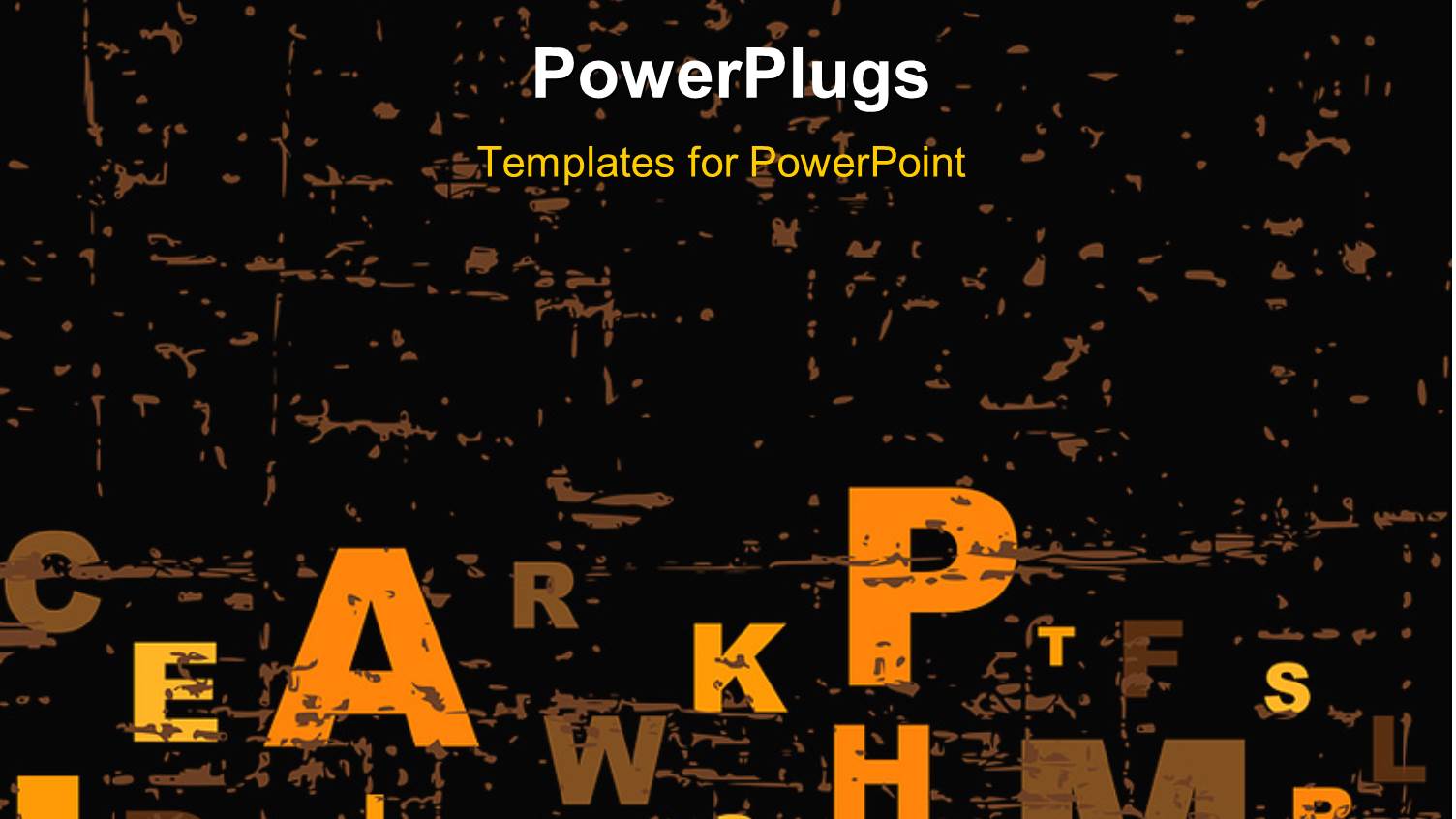 a Number of Alphabets with Blackish Background