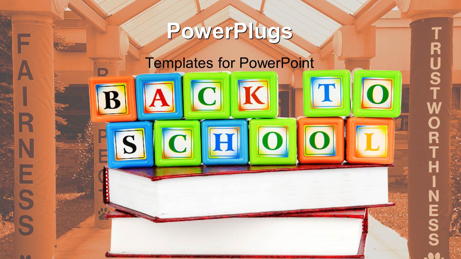 a Number of Alphabets Inside Boxes Placed on Books