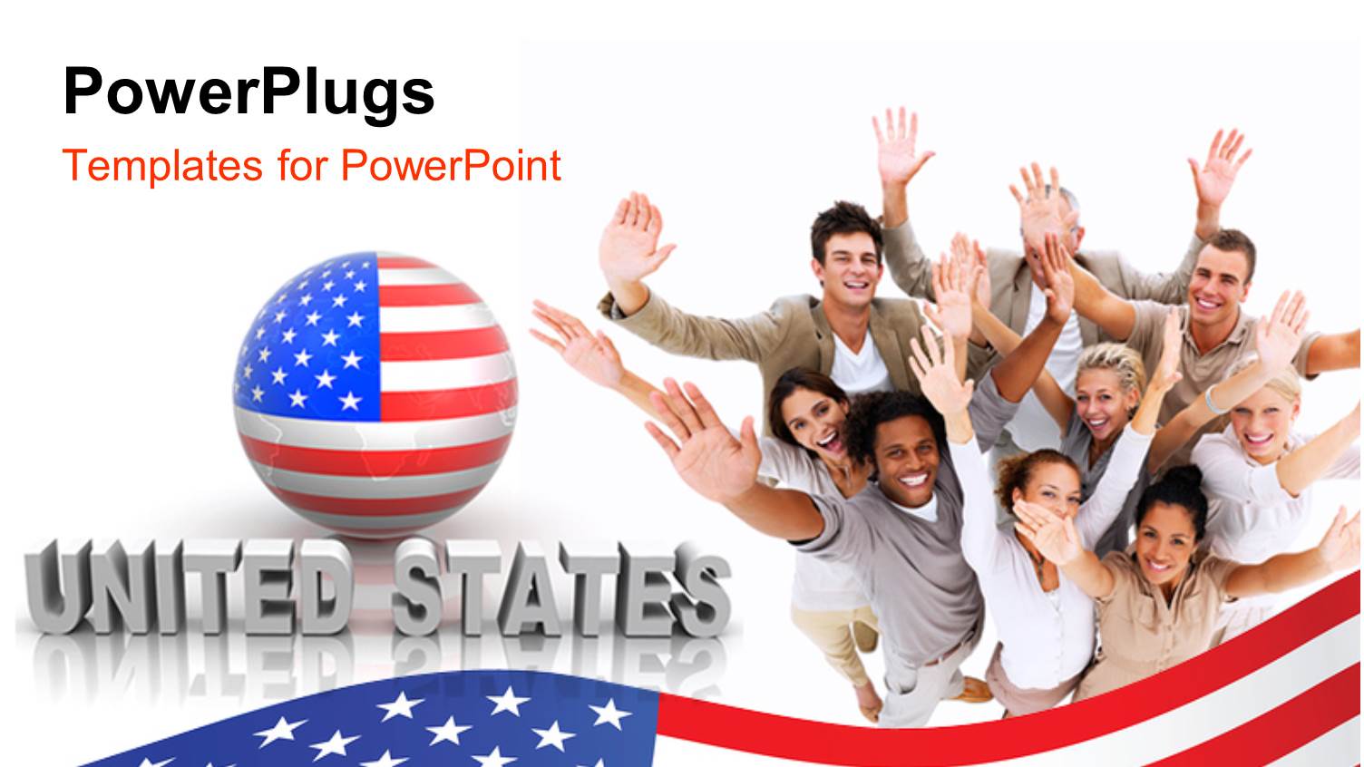 a Number of American with Globe in American Flag