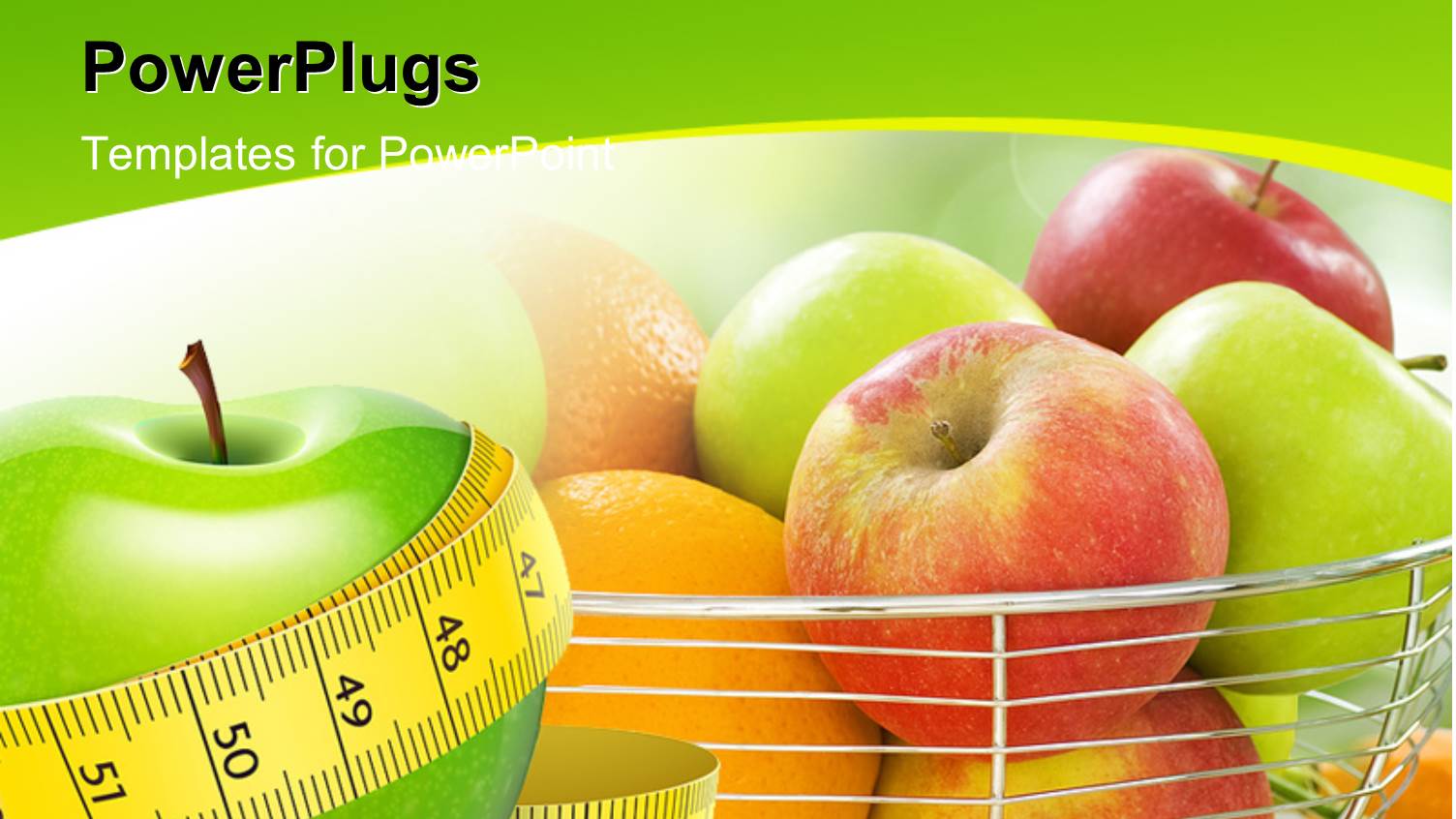 a Number of Apples with Greenish Background