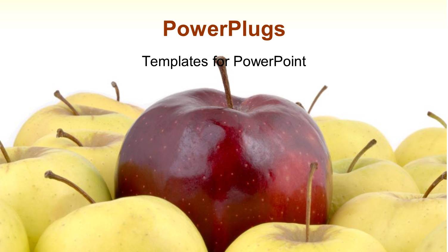 a Number of Apples with a Yellowish Background