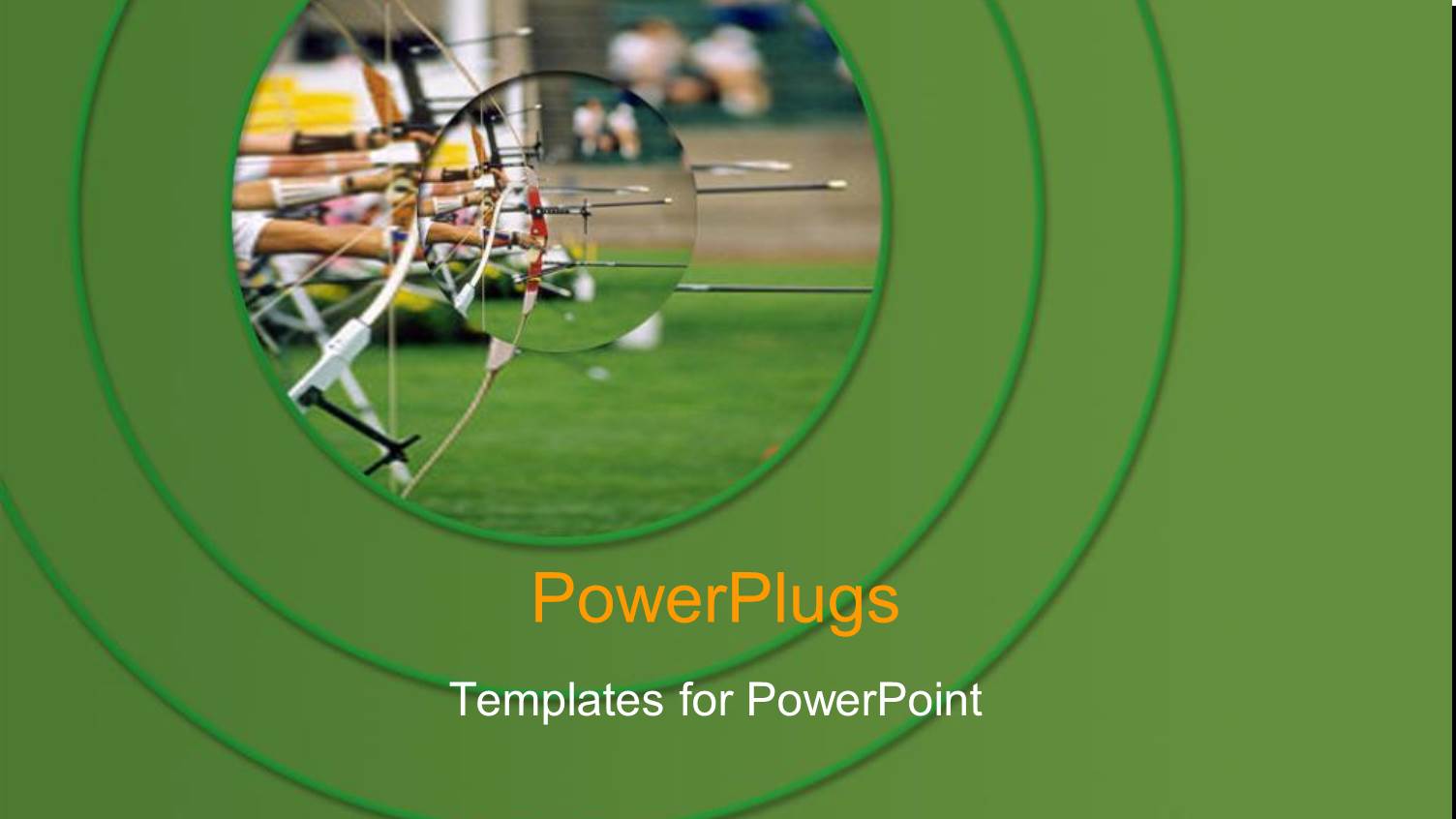 a Number of Archers Shooting with Blurred Background