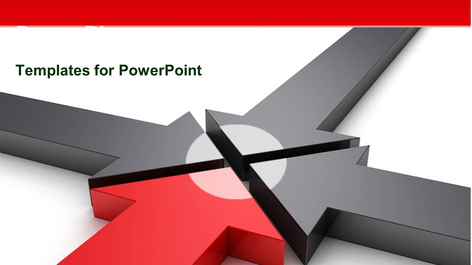 a Number of Arrows of Black and Red Color with White Background