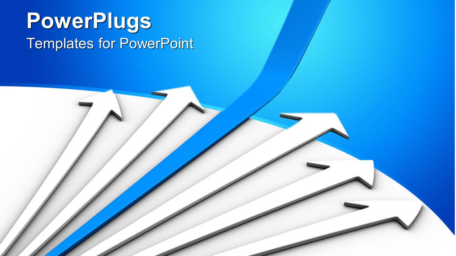 a Number of Arrows with Bluish Background