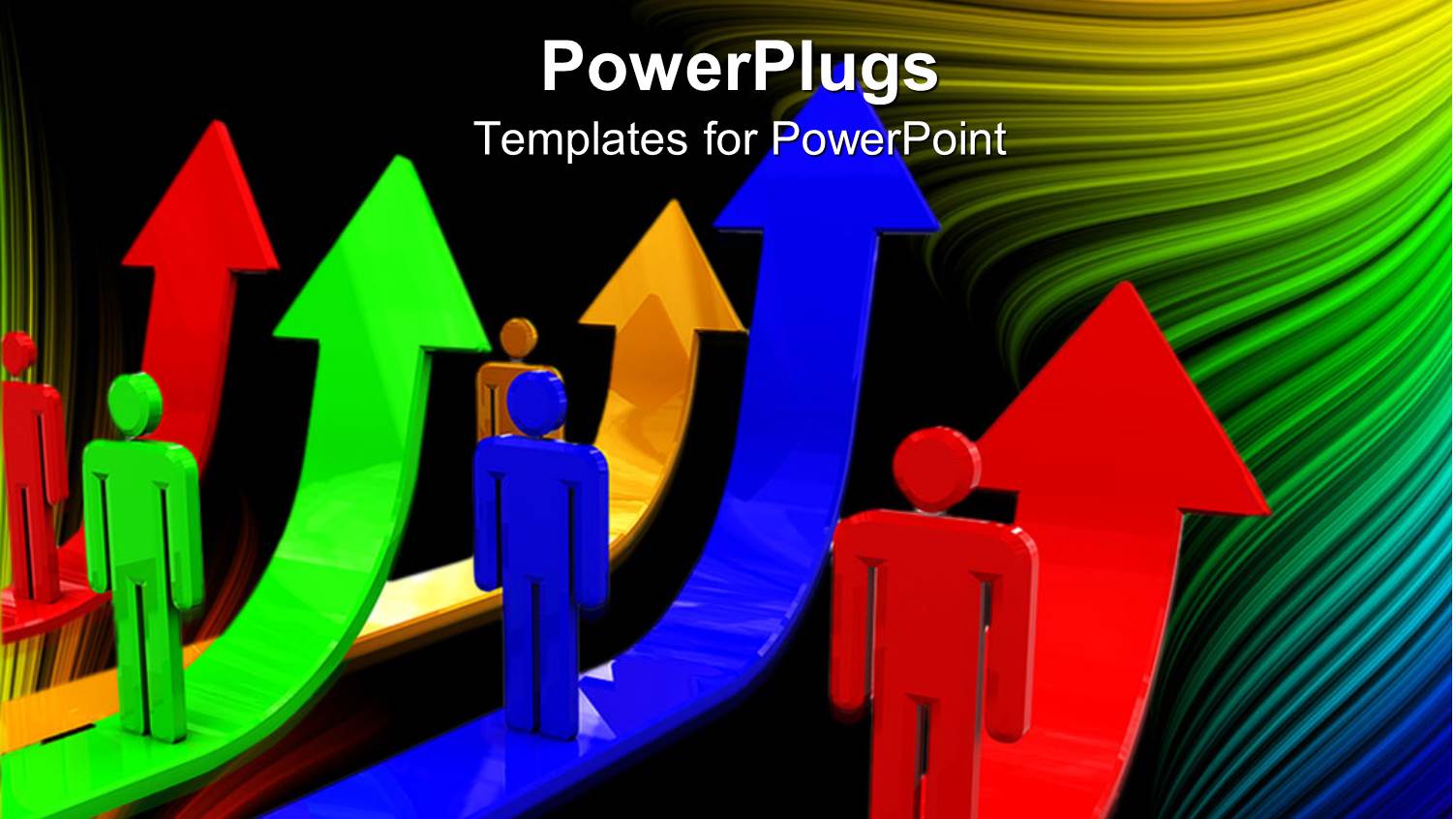 a Number of Arrows with Figures Standing on them