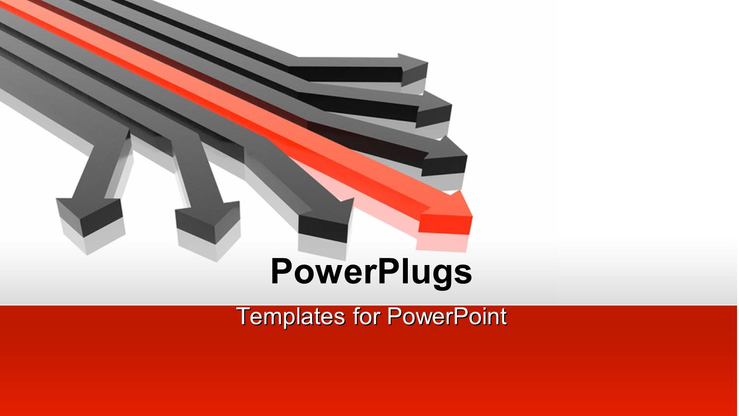 a Number of Arrows with a White One