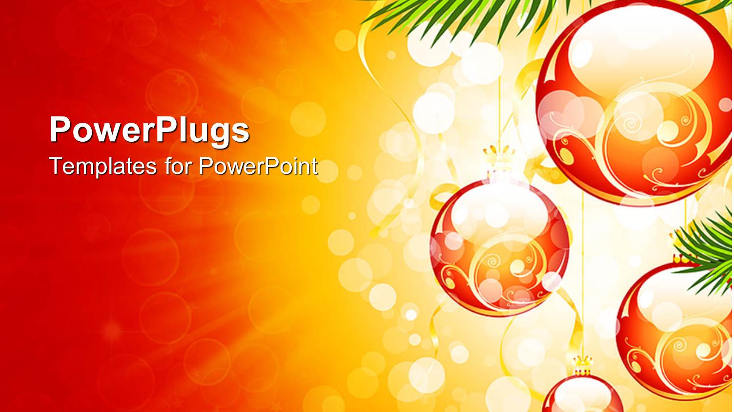 a Number of Balls Creating a Christmas Background in Orange Shade