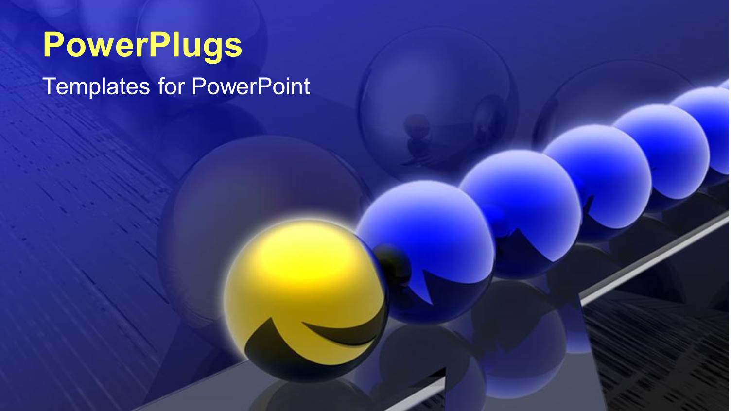 a Number of Balls Together with a Leader in Front