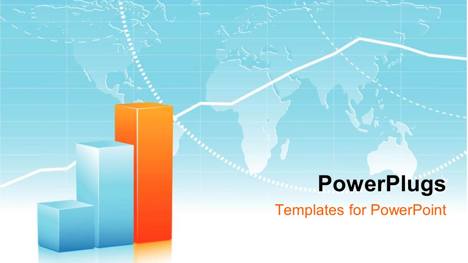 a Number of Bars with Map in the Background