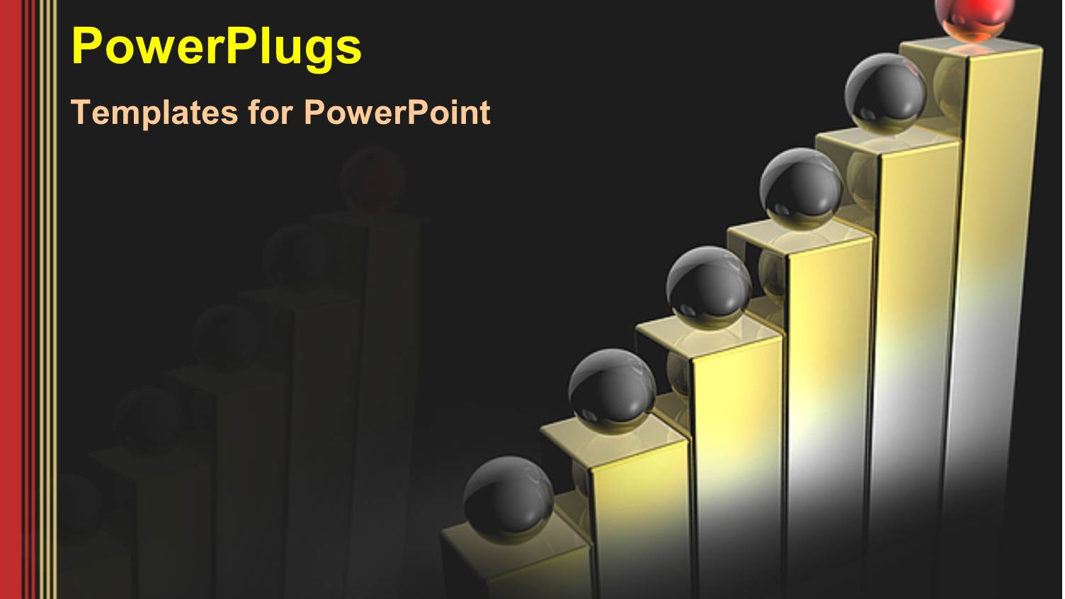 a Number of Black Balls Being Lead by a Red One