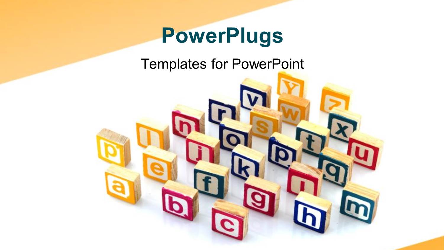 a Number of Boxes with Alphabets and White Background