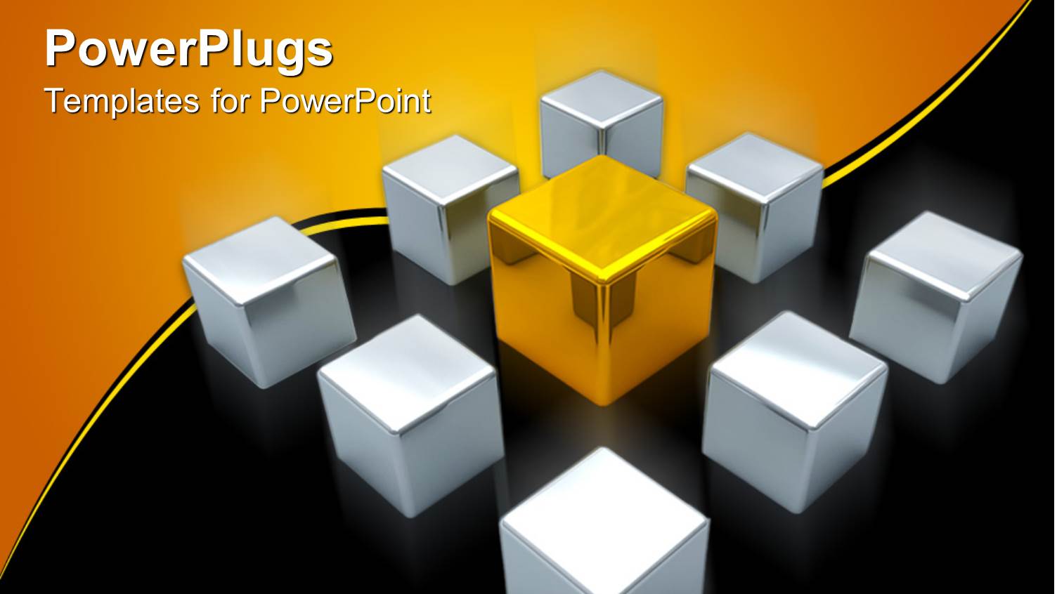 a Number of Boxes with a Golden One in the Center