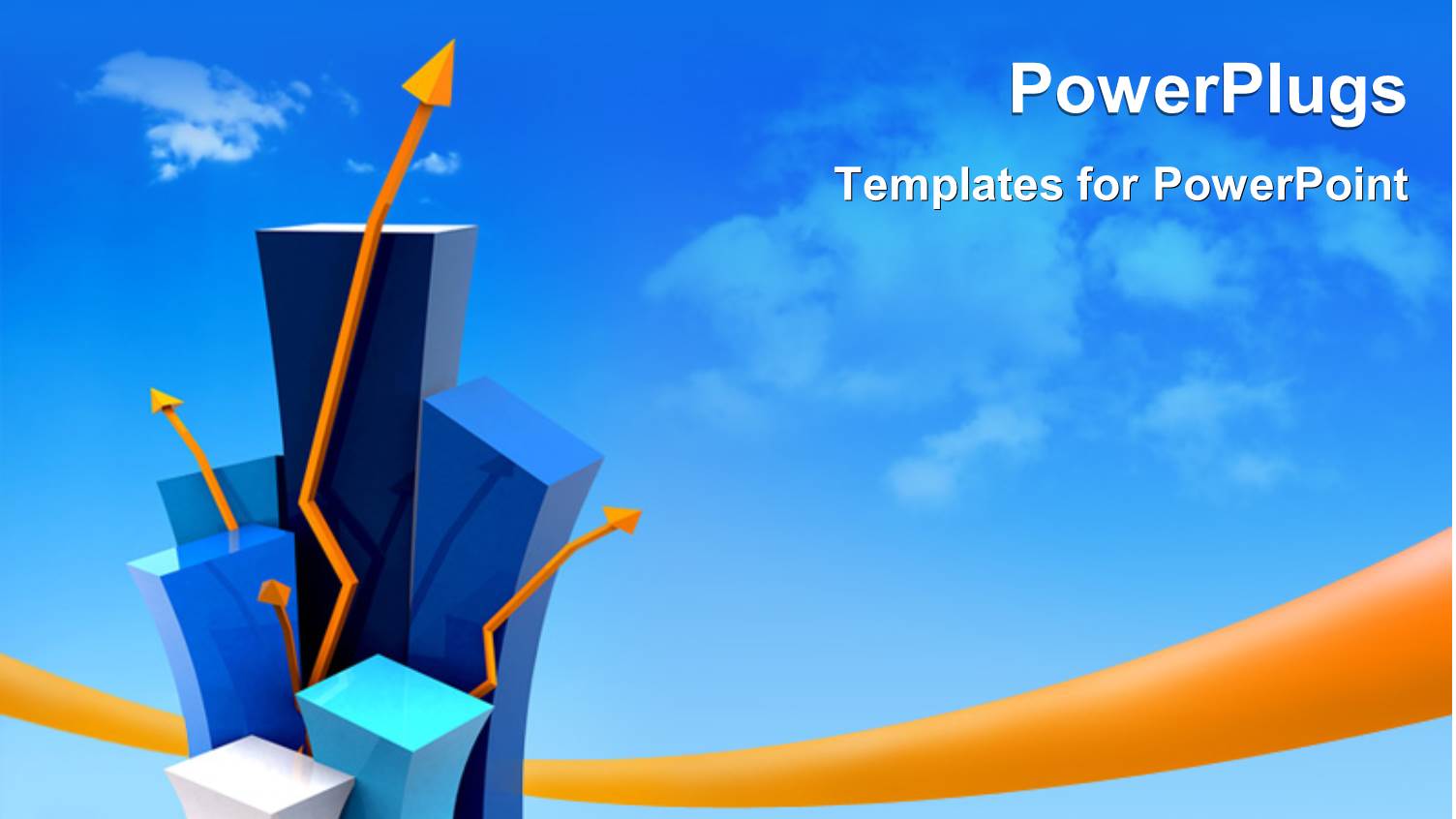 a Number of Buildings with Bluish Background