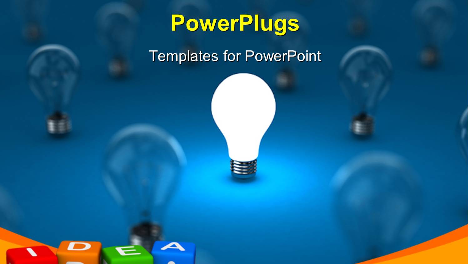 a Number of Bulbs with a Glowing One