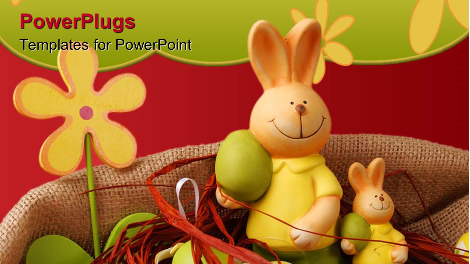 a Number of Bunnies Together with Flowers in the Background