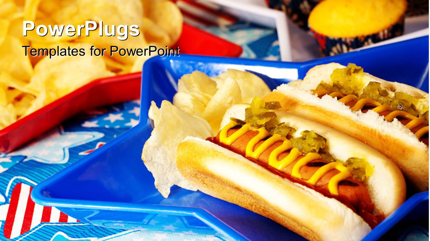 a Number of Burgers with Bluish a Background and Place for Text